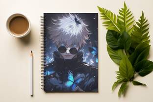 Graphic Word Anime Notebook A5 Notebook unrulled 160 Pages