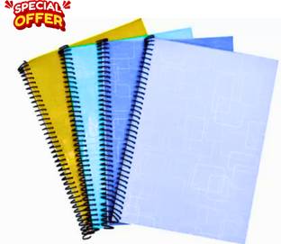 UNIQPAL Set of 4 A4 Notebook plain 200 Pages