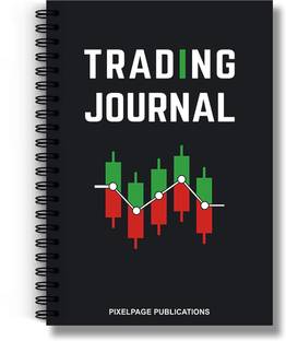 PIXELPAGE PUBLICATIONS Stockmarket Trading Journal Dairy spiral Notebook-Track, Analyze, Improve! A5 Journal Rule 144 Pages