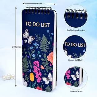 Memorys Softbound Spiral Planner To Do List (8 x 3.5 inches) Regular Planner Ruled 200 Pages