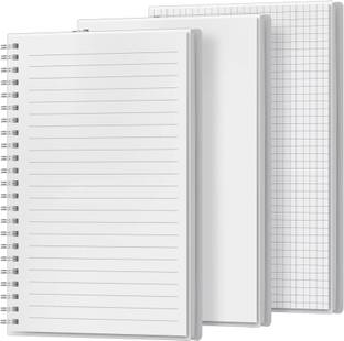 Nokingo A5 Spiral Notebook 3 Piece, Office,School,Travel, 160 Pages (Line/Grid/Blank) A5 Notebook Blank 160 Pages