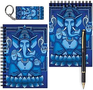 craft maniacs A6 MESSAGE PADS + ONE KEYRING A6 Note Book UNRULED 160 Pages