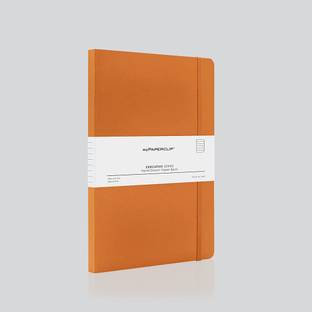 myPAPERCLIP Executive Series Notebook, (148 x 210 mm, 5.83 X 8.27 in) ESP240A5-R Orange, A5 Notebook Ruled 240 Pages