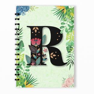 RINKON R Letter Initial Alphabet Notebook Diary Unruled R Word Girls Name A5 160 Pages A5 Note Book Unrulled 160 Pages