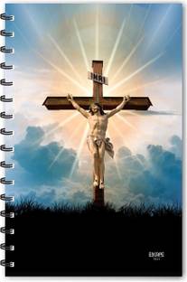 ESCAPER Jesus Christ on Cross Diary (RULED), Jesus Christ Diary, Cross Diary, Devotional Dairy, God Diary, Designer Diary, Journal, Notebook, Notepad A5 Diary Ruled 160 Pages