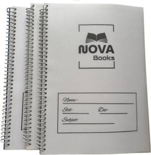 bookstudio Spiral notebook (200 pages each) A4 Notebook Unruled 600 Pages