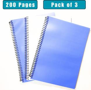 S P EDU NOTEBOOK Spiral notebook copy A4 Unruled white 200 Pages / 100 sheets each A4 Notebook Unruled 200 Pages