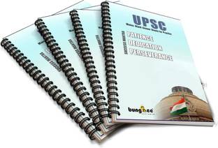 Bungbee UPSC Mains Answer Writing Copy Booklet- Design 4, 210 Pages/ 105 Sheets per Book A4 Notebook Unruled 840 Pages