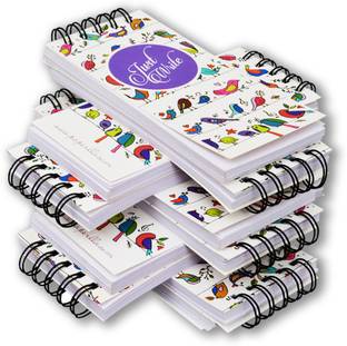 Flipkart SmartBuy Premium Pocket Notepad | 100 Sheets Each | Spiral for Girls and Boys Pocket-size Note Pad Unruled 200 Pages