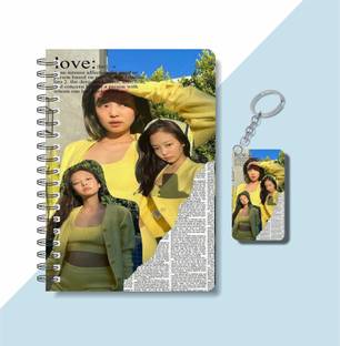 craft maniacs JENNIE BLACKPINK DIARY & KEYCHAIN Pen Gift Set
