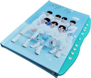 TECHNOCHITRA Korean Music Legends Secret Password Lock Diary A5 Notebook Ruled 55 Pages