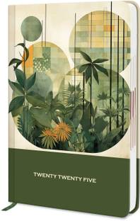 Diarymart Hardbound Go Green 2025 Diary with Dates I New Year Planner Diary 2025 I A5 Diary Ruled 344 Pages