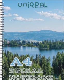 UNIQPAL SET OF 1 A4 Notebook UNRULED 200 Pages