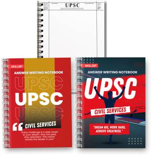 SKILLSET UPSC ANSWER WRITING COPY A4 Notebook 200 Pages