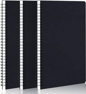 TWONE B5 Square Grid Black Notebook B5 Notebook Graph 120 Pages