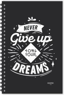ESCAPER Never Give Up on Your Dreams Motivational Quotes Diary (Ruled-A5), Quotes on Diary A5 Notebook Ruled 160 Pages