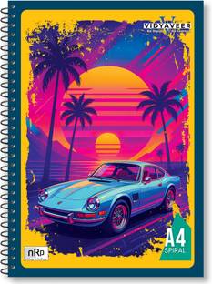 NRP VIDYAVEER Spiral A4 Notebook Single Line 220 Pages