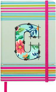 Doodle Stripes Theme Premium Hard Bound B6 Notebook Diary Ruled 192 Pages