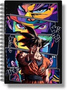 buddytales Goku Dragon Ballz Multi colour anime notebook A5 Notebook Unruled 120 Pages