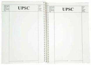 ALLSAFE NA A4 Notebook SPIRAL UPSC Mains Answer Writing Civil exam Booklet 70gsm quality(multicolor,) 300 Pages
