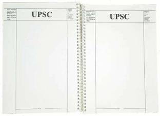 ALLSAFE NA A4 Notebook SPIRAL UPSC Mains Answer Writing Civil exam Booklet 70gsm quality(multicolor,) 300 Pages