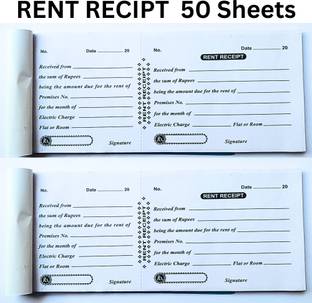 S P EDU RENT BILL BOOK 24X9 CM 50 Sheets (PACK OF 1) Regular Bill Book Unruled 50 Pages