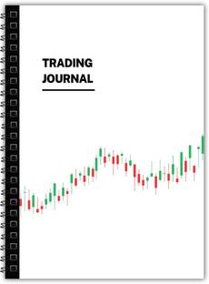 TimeWise Trading Journal Monochrome Stock Market Notebook Day Trade Log A5 Journal Unruled 130 Pages