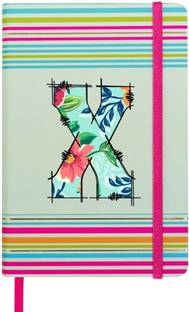 Doodle Stripes Theme Premium Hard Bound B6 Notebook Diary Ruled 192 Pages