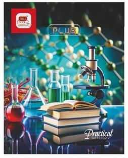First Click Practical Notebook For Science Math Geometry Science Phisics Chemistry Boilogy Regular Notebook One side Ruled One side Plain 100 Pages