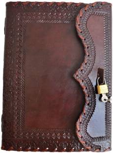 Anshika International leather diary A5 Notebook unruling 100 Pages