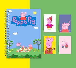 craft maniacs PEPPA PIG 2023 COLLECTION A5 Notebook RULED 160 Pages