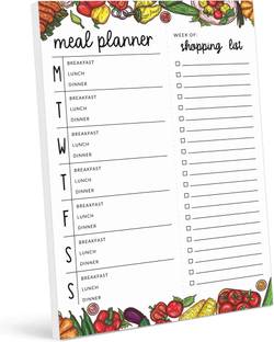Inkdotpot Meal Planner Regular Planner Unruled 54 Pages