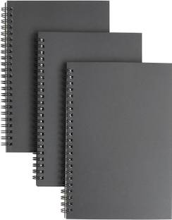 INNAXA Subject Notebooks,50 Sheets (100 Pages) Pack of 3 A5 Notebook Unruled 100 Pages