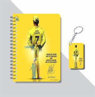 craft maniacs DHONI 2024 NOTEBOOK COLLECTION A5 Diary RULED 160 Pages