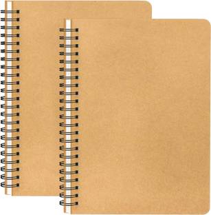 TWONE A4 Ruled Paper Notebook,Spiral Bound Notebooks,100 GSM A4 Notebook Ruled 100 Pages