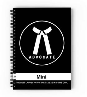 epheriwala Advocate Mini / Notebook for Advocates and Lawyers A5 Diary Unruled 140 Pages