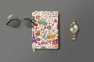 AccuPrints Coffee hardbound Diary A5 Diary Ruled 200 Pages