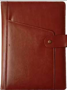 Peeplvalue Planner B5 Diary PU leather ruled diary with closure flap 365 Pages