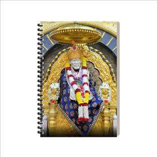 ESCAPER Sai Baba Devotional Diary Notebook, stationery diary For Personal Use & Gifts A5 Diary Ruled 160 Pages