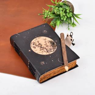 Bonjour Store Moon blank spell mother of earth leather diary- A5 A5 Diary 100 200 Pages