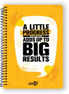 UNIGO Premium Spiral Binding A4 Notebook Unruled, 100 Pages