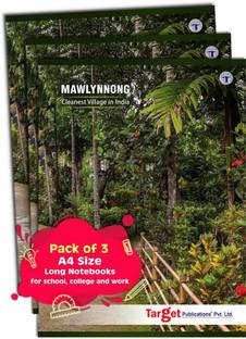 Target Publications Long |Mawlynnong|Single Line Copy|A4 Size 164 Pages|21x29.7cm Regular Notebook Ruled Pages 140 Pages