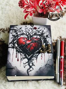 ARSHAD HANDICRAFT Heart Print special binding A5 Diary Un-Ruled A5 Diary 200 200 Pages