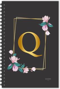 ESCAPER Q letter diary (Ruled - A5), Q initial Diary, Q alphabet Notebook A5 Diary Ruled 160 Pages