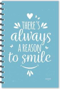 ESCAPER There's is always a reason to Smile Motivational Quotes Diary (Ruled-A5), Quotes Diary A5 Diary Ruled 160 Pages