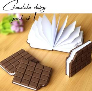 Extraposh Chocolate Shaped Notebook Diary very attractive dairy for kids Mini Diary unrulled 120 Pages
