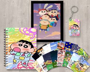 craft maniacs SHINCHAN GIFTING SET A5 Gift Set RULED 120 Pages