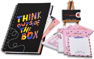 Flipkart SmartBuy BLACK Daily Planner, Undated Planner Journal for Time Management with To-Do-List Regular Planner/Organizer Ruled 150 Pages