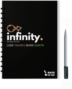 Rays Of Ink Re-usable Smart Eco-friendly A4 Notebook Plain Sheets 40 Pages