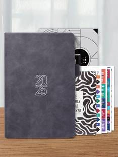 Doodle Hard Bound Productivity Planner Kit A5 Planner/Organizer |12 Monthly Planner|Notes Pages & 200+Stickers|Pocket Meal Planner|Ruled 288 Pages